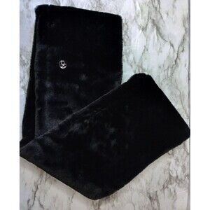 Calvin Klein Faux Fur Black Infinity Scarf